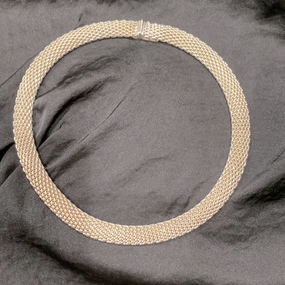Tiffany & co somerset mesh necklace